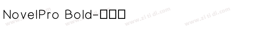 NovelPro Bold字体转换